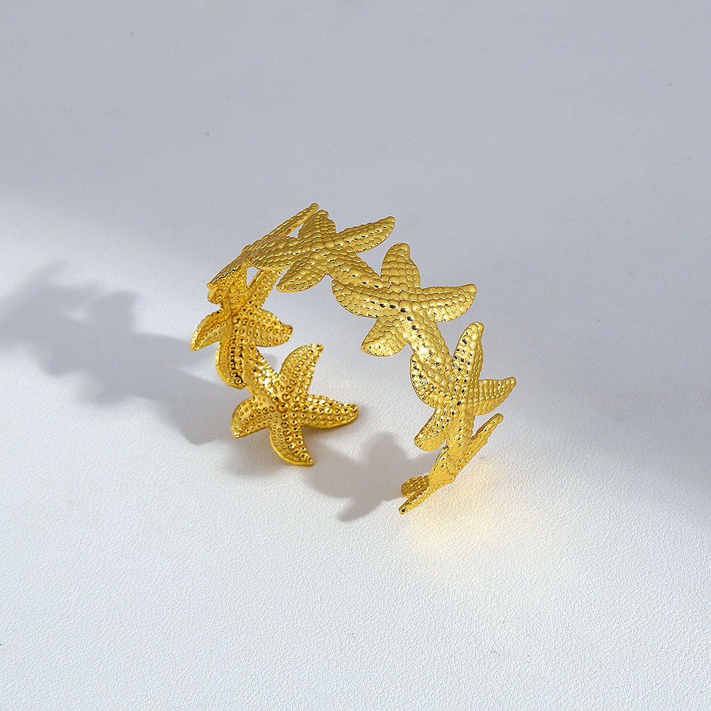 Stainless steel gold adjustable bracelet