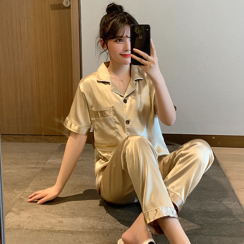 Ice Silk Pajamas for Women