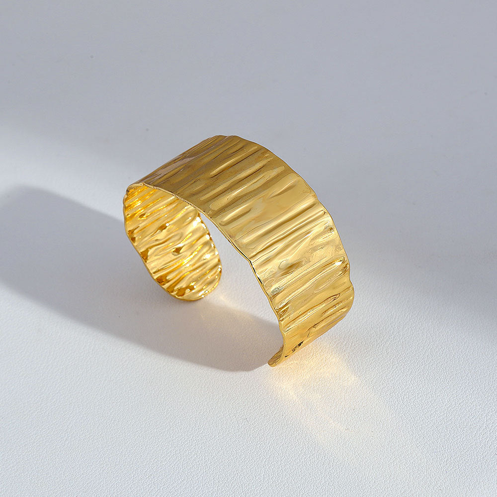 Stainless steel gold adjustable bracelet