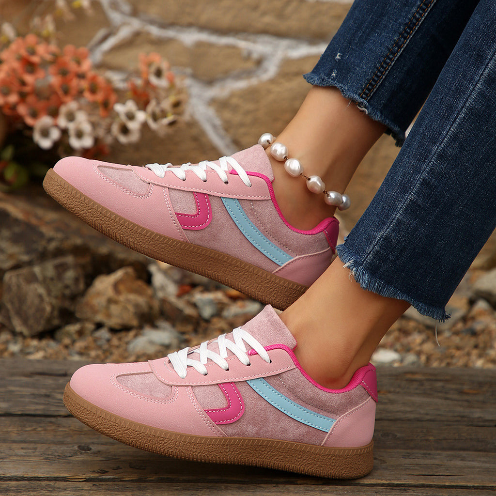 Womens Flat Sole Breathable Sneakers